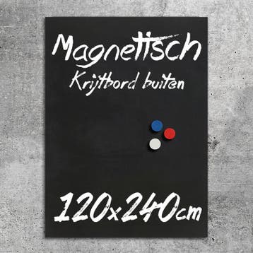 Krijtbord Buiten Magnetisch 120x240 cm, Verzenden, Nieuw