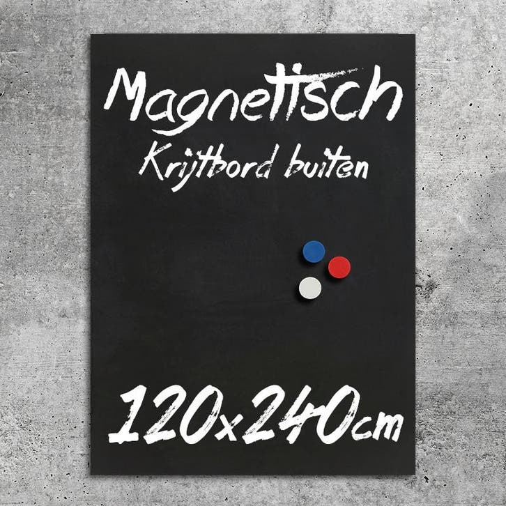 Krijtbord Buiten Magnetisch 120x240 cm, Huis en Inrichting, Woonaccessoires | Lijsten, Verzenden