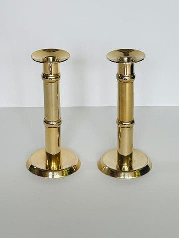 Altecco - Chandelier (2) - Laiton doré - assiette plaquée or
