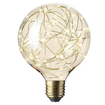 Filament LED Lamp Globe XL Stars Gold Ø125mm E27 1.5W, Huis en Inrichting, Verzenden, Nieuw
