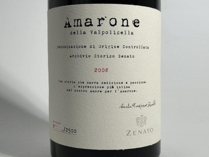 2008 Zenato Amarone Archivio Storico Zenato - Veneto DOC -, Collections, Vins