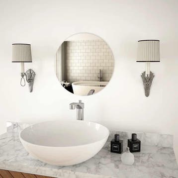 vidaXL Wandspiegel rond 40 cm glas, Huis en Inrichting, Verzenden, Nieuw