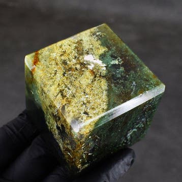 Beeld, No Reserve - Big Genuine Moss Agate Gemstone Crystal, Verzamelen