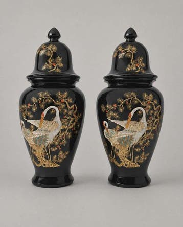 Vase avec couvercle (2) - Poterie - Chinoiserie/Italie