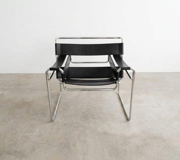 Knoll - Marcel Breuer - Fauteuil - WASSILY - Métal, cuir
