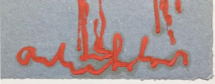 Anton Heyboer (1924-2005) - Staande man met steen, Antiquités & Art, Art | Objets design