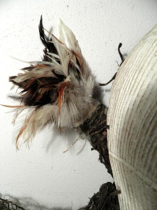 Tribaal masker - Kifwebe - compleet kostuum, kegel en, Antiquités & Art, Art | Art non-occidental