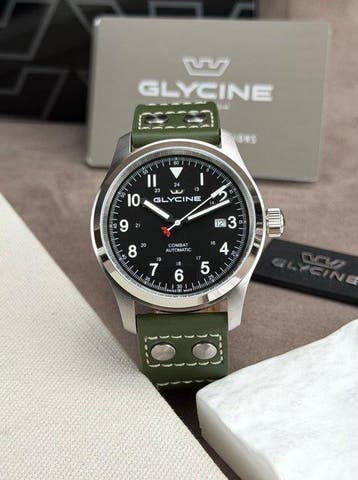 Glycine - Combat Field Automatic Date Black - GL0570 - Homme, Bijoux, Sacs & Beauté