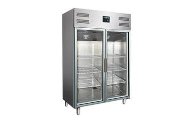 SARO professionele koelkast met glasdeur - GN 1200 TNG, Verzenden, Nieuw in verpakking, Koelen en Vriezen