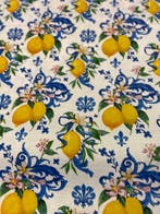 300 x 280 cm! Vrolijk en kleurrijk stof in Siciliaanse stijl