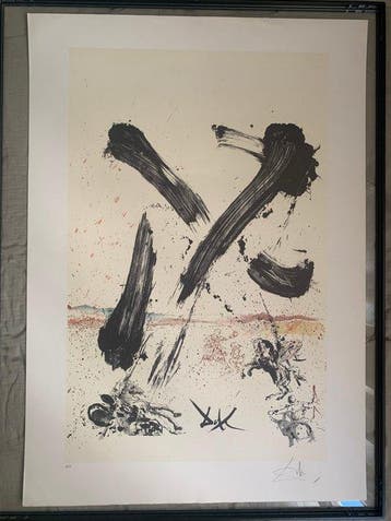 Salvador Dali (1904-1989) - Lattaque des moulins - Série, Antiek en Kunst
