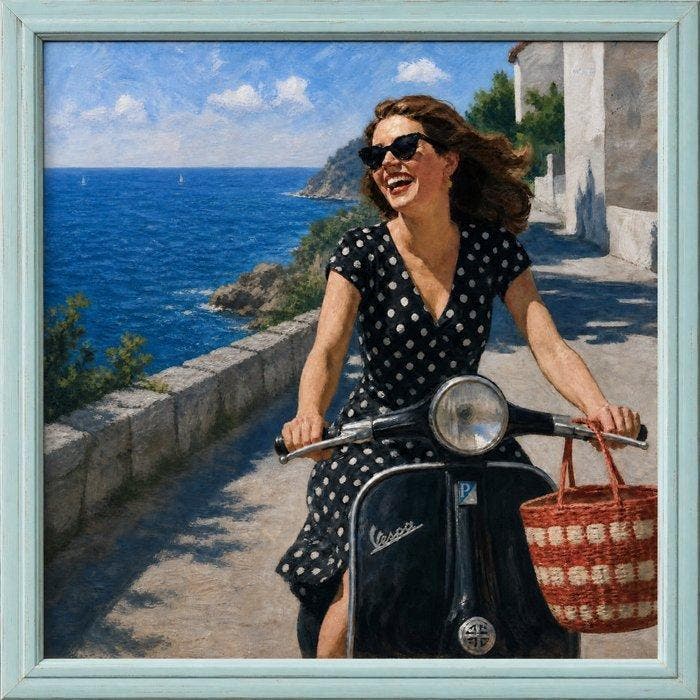 Le Yack - Roman Holiday, Detour to the Sea - Hand-signed, Antiek en Kunst, Antiek | Overige Antiek