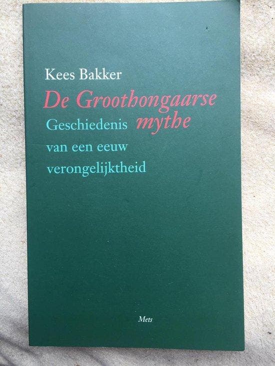 DE GROOTHONGAARSE MYTHE - Bakker, Boeken, Gezondheid, Dieet en Voeding, Verzenden