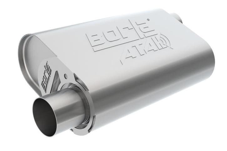 Borla CrateMuffler SBC Hot 350/383 3inch Offset/Offset 14in, Auto-onderdelen, Uitlaatsystemen, Ophalen of Verzenden