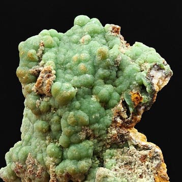 Zeldzame groene botroidale pyromorfiet, Sardinië Kristallen