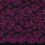 10 meter kant stof - Donkerpaars - 100% polyester, Hobby en Vrije tijd, Stoffen en Lappen, Verzenden, 120 cm of meer, Paars, Kant
