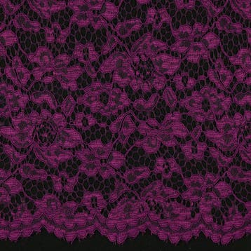 10 meter kant stof - Donkerpaars - 100% polyester, Verzenden, 120 cm of meer, Paars, Kant