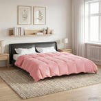 vidaXL Zomer Deken Gekwilt Roze 200 x 220 cm Microvezel, Verzenden