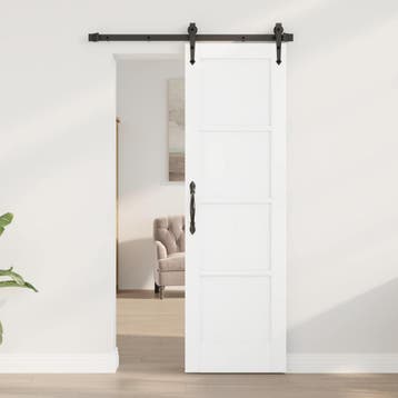 vidaXL Interne Deur 61 x 198,5 cm Multiplex Wit, Doe-het-zelf en Bouw, Deuren en Vliegenramen, Verzenden, Nieuw