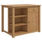 vidaXL Keuken Trolley met lade PANAMA 2 pcs Honingwas 112 x, Huis en Inrichting, Verzenden, Nieuw
