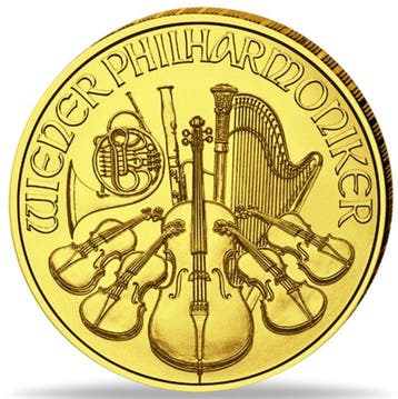 1/10 oz - Goud .999 - Wiener Philharmoniker Random Years