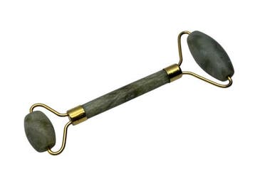 Veiling - Elegante Jade Gezichtsroller met Goudkleurige Acce