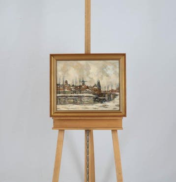 Louis Willem van Soest (1867-1948) - Winterlandschap, Antiquités & Art, Art | Peinture | Classique