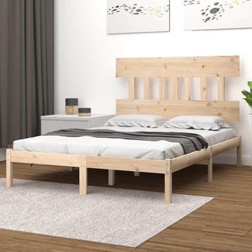 vidaXL Bedframe massief hout 160x200 cm, Verzenden