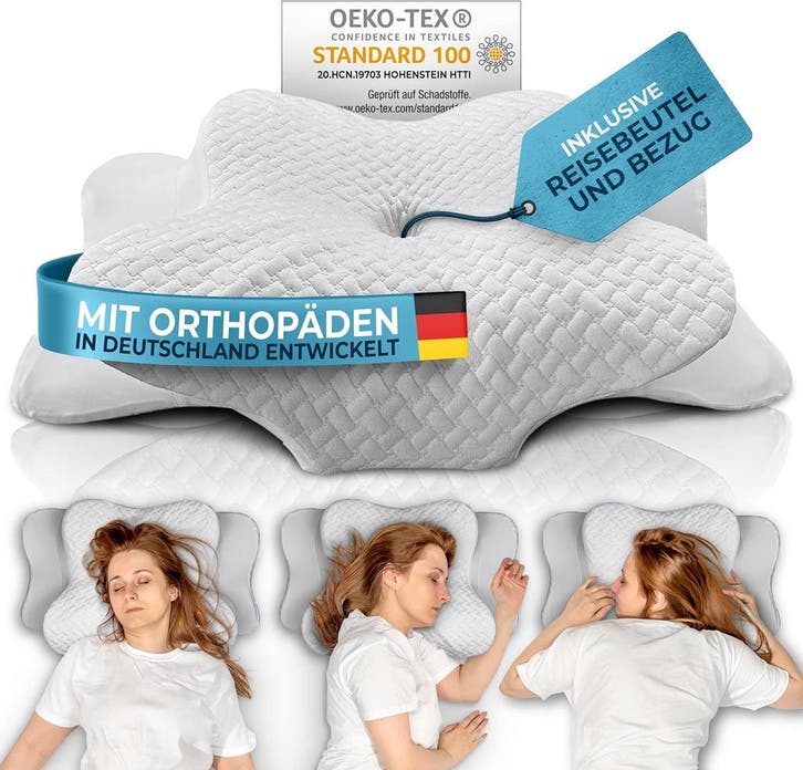 Ergonomisch Bamboe Kussen | Tweede kansje | OP = OP, Huis en Inrichting, Slaapkamer | Beddengoed, Wit, Zo goed als nieuw, Kussen