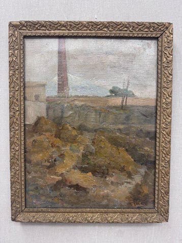 Ulrico Pistilli (1854-1950) - Paesaggio, Antiek en Kunst