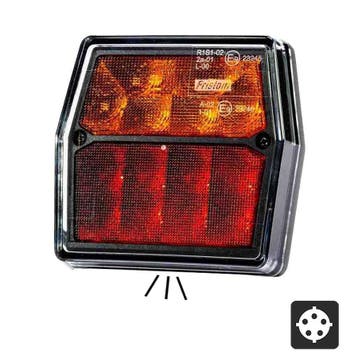 Fristom FT-222 LED Achterlicht 3-Functies 12V Bajonet + Kent, Ophalen of Verzenden