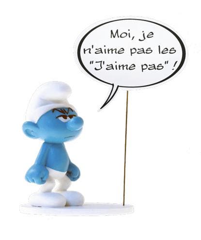 De Smurfen Beeld Moppersmurf met Tekstballon 15 cm, Verzamelen, Stripfiguren, Nieuw, Ophalen of Verzenden