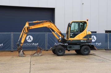 Veiling: Wielgraafmachine Hyundai Robex 55W-9A Diesel 48.5kW, Ophalen