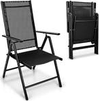 Tuinstoel - Ligstoel - Verstelbaar - Opvouwbaar - Zwart - Ti, Verzenden, Nieuw