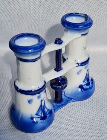 Vase - Céramique - moulin à vent néerlandais de Delft, Antiek en Kunst