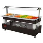 Gekoeld Buffet | GOURMET LINE | Hout/RVS | 6x 1/1 GN |, Verzenden