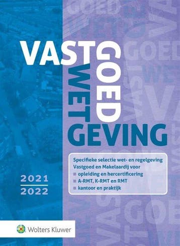 Vastgoedwetgeving 2021-2022 - 9789013162042 - Paperback, Verzenden, Nieuw