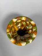 Oud Chinees - Tang-dynastie, Sancai geglazuurd Vaas - 13 cm
