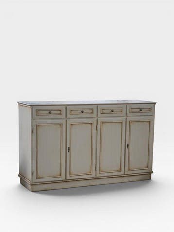 Credenza - Hout, Metaal - Dressoir / Buffet