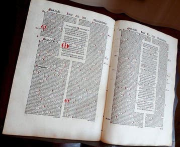 Nicolaus de Lyra - Sheet from Incunable Biblia latina, Antiquités & Art