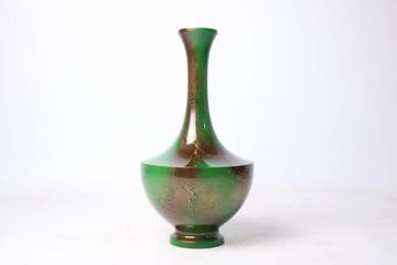 Vaas - Koper - Japan - Marbled Green-Gold Patina (Zonder