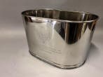 Wijnkoeler - Nickelafwerking - met gegraveerde tekst van, Antiek en Kunst