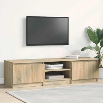 vidaXL Tv-meubel 140x40x35,5 cm bewerkt hout sonoma, Verzenden, Nieuw