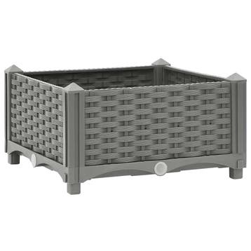 vidaXL Plantenbak verhoogd 40x40x23 cm polypropeen, Tuin en Terras, Bloempotten, Verzenden, Nieuw