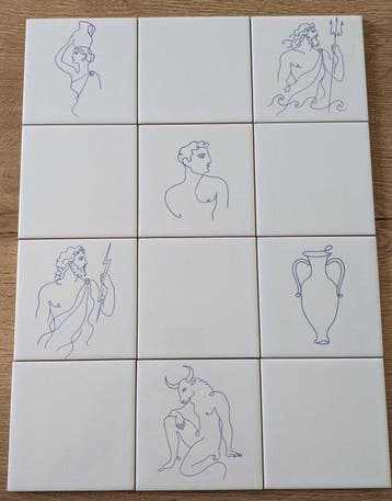 Riviera Tiles - Fragments d’Olympe- Composition décorative