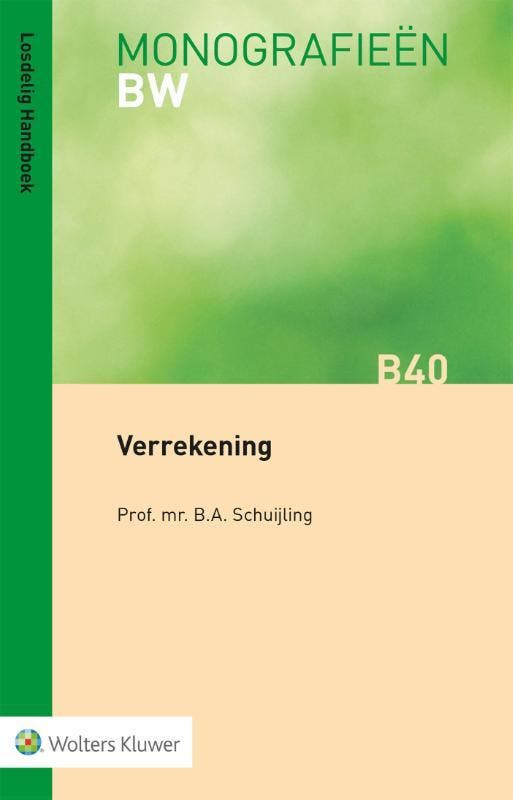 Verrekening / Monografieen BW / B40 9789013137217, Boeken, Wetenschap, Gelezen, Verzenden