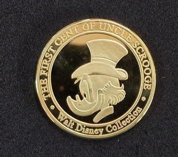 Uncle Scrooge First Cent Ducktales - Gold-Plated Limited, Verzamelen, Nieuw