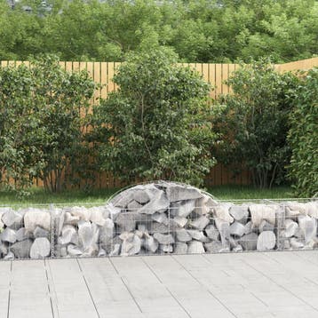 vidaXL Schanskorven 14 st gewelfd 200x50x40/60 cm, Tuin en Terras, Verzenden, Nieuw