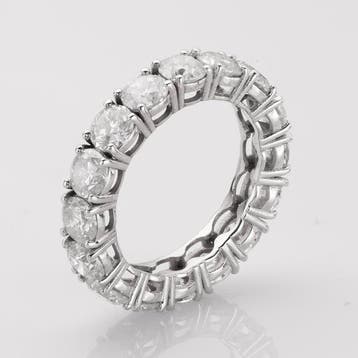Sans prix de réserve - Bague - 14 carats Or blanc - 4.59ct.