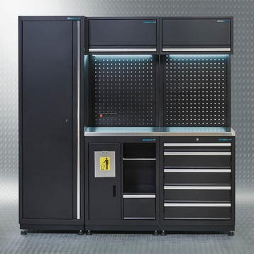 Datona Werkplaatsinrichting PREMIUM met RVS werkblad 200 cm, Doe-het-zelf en Bouw, Werkbanken, Ophalen of Verzenden, Nieuw